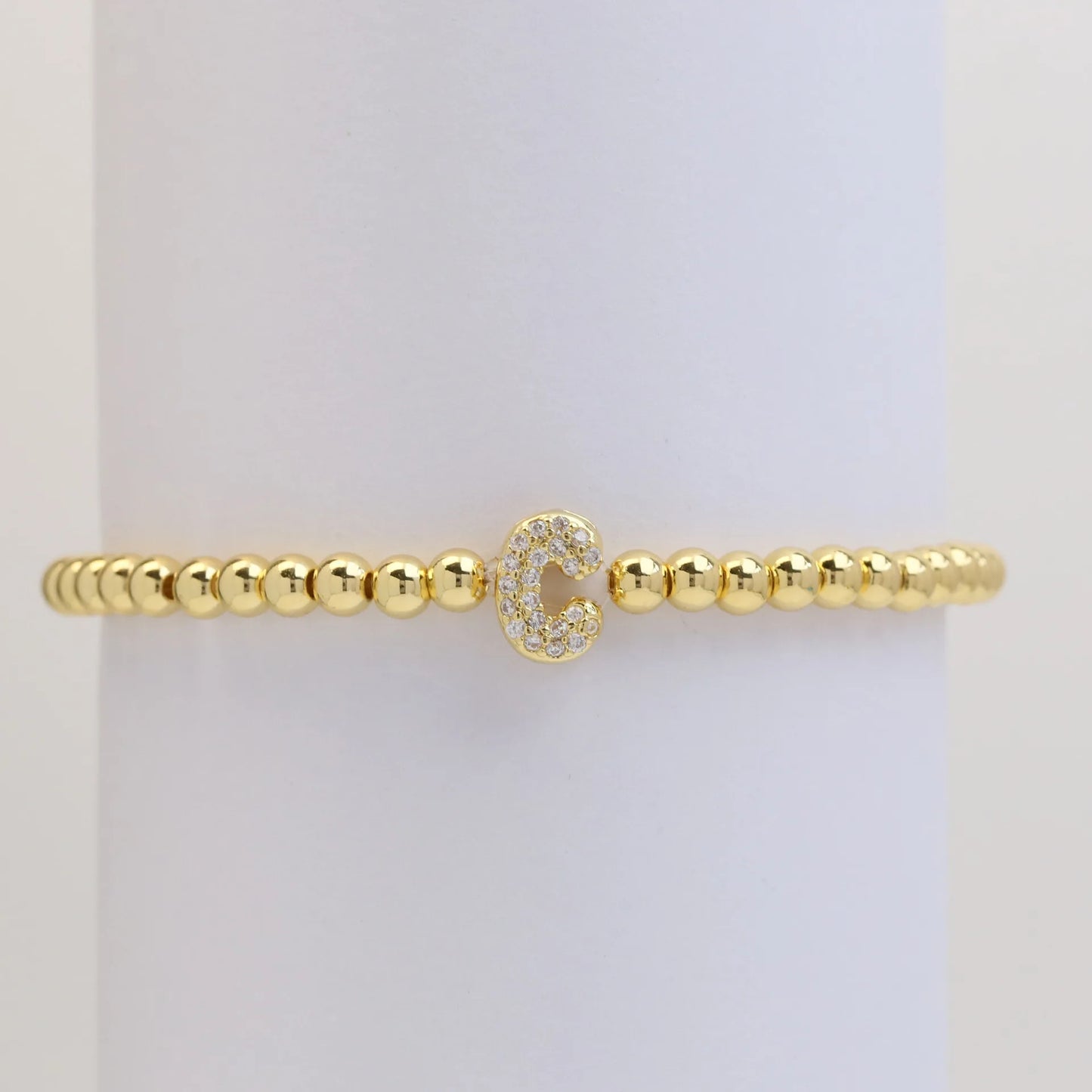 Classic Fashion Zircon Letter Charm Women Bracelet Luxury A-Z Initials Adjustable Chain Bracelet For Women Jewelry Gift