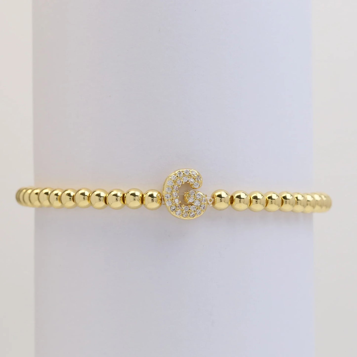 Classic Fashion Zircon Letter Charm Women Bracelet Luxury A-Z Initials Adjustable Chain Bracelet For Women Jewelry Gift