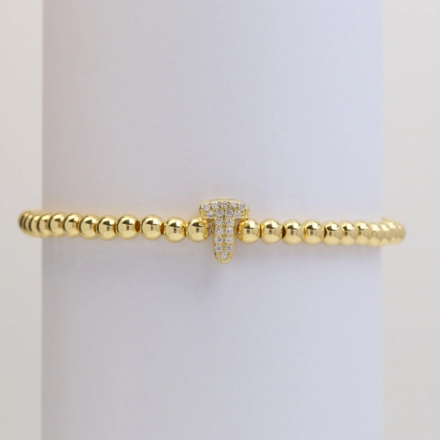 Classic Fashion Zircon Letter Charm Women Bracelet Luxury A-Z Initials Adjustable Chain Bracelet For Women Jewelry Gift