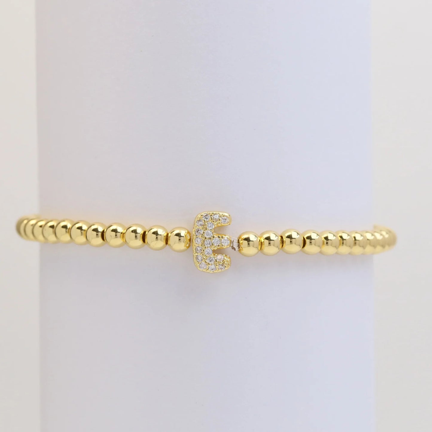 Classic Fashion Zircon Letter Charm Women Bracelet Luxury A-Z Initials Adjustable Chain Bracelet For Women Jewelry Gift