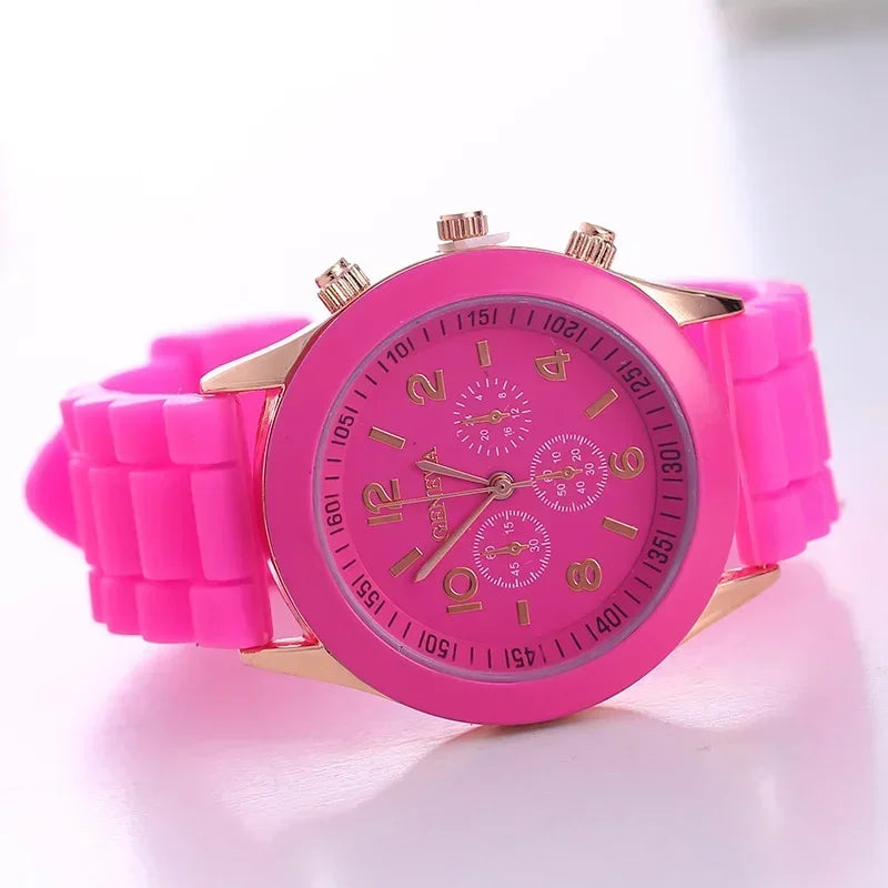 Women Watches 2025 New Fashion Luxury Brand Women's Watch Silicone Strap Quartz Wrist Watch For Female Relogio Feminino Zegarki