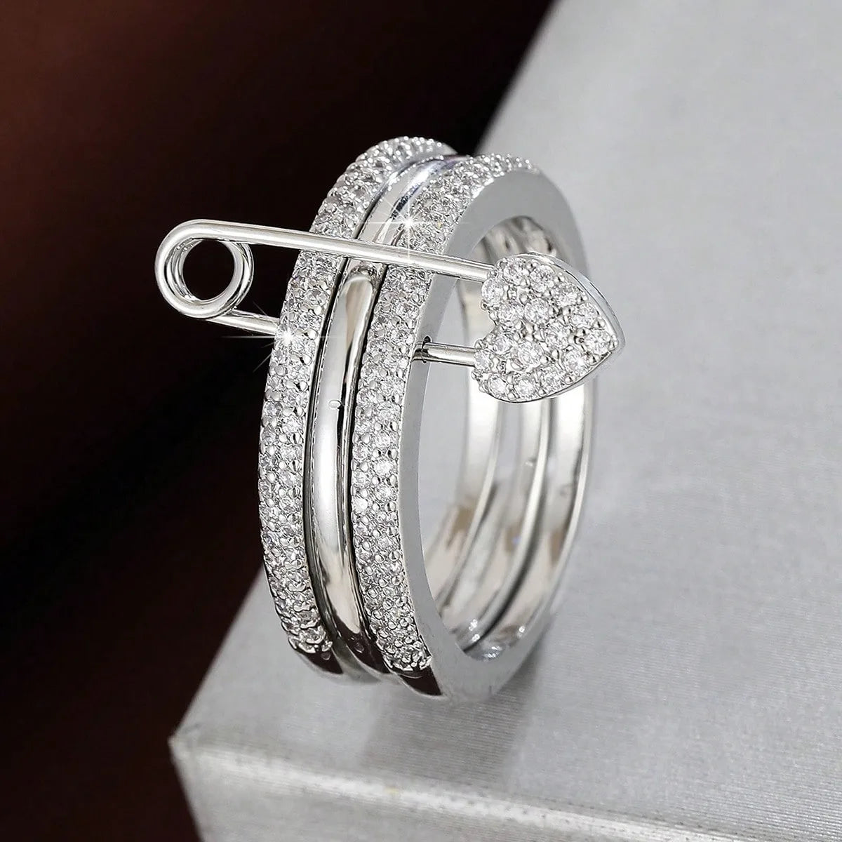 Stacked Ring Fashion Trend Street Style Gift For Friends, Birthday Party Surprise Ring