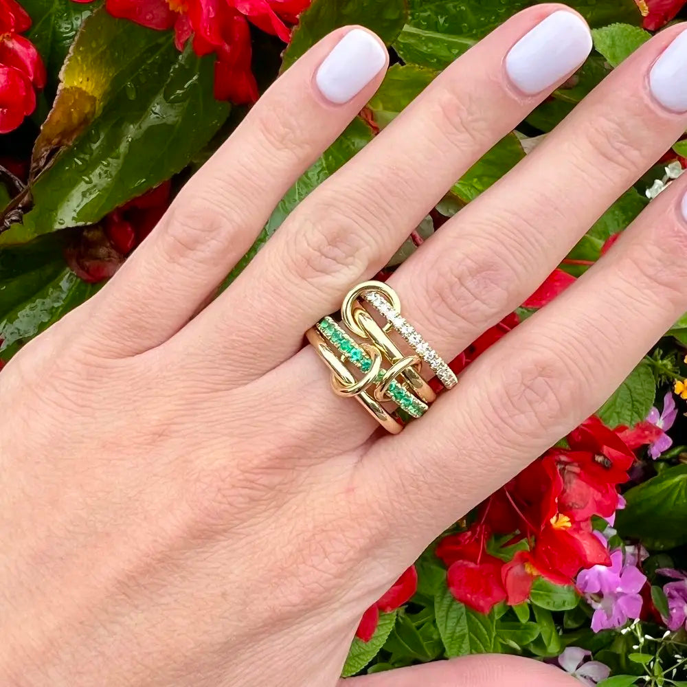 Stacking Engagement Band Rings For Women Plain Micro Paved 5A CZ Mix Color Multi Pieces Stack Full Finger Jewelry